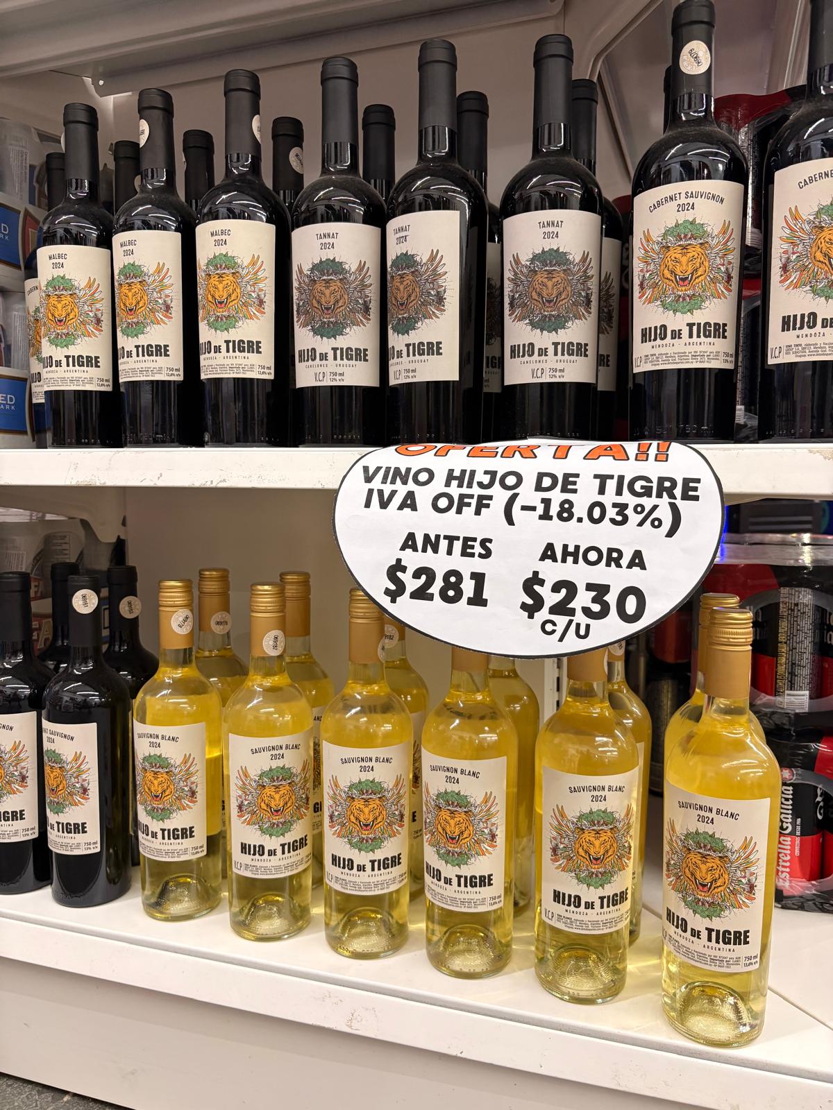 Vinos Hijo de Tigre en oferta